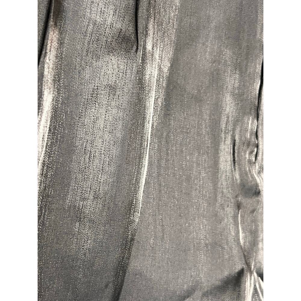 ☀️Endless Rose Satin High Waisted Pleated Cuffed Short Black Womens Size M - Picture 2 of 7